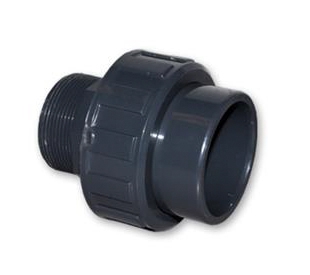 PVC parts Male adhesive-screw fitting