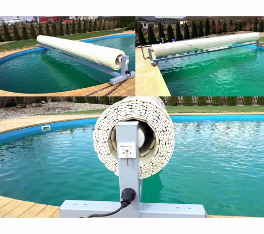 Pool covers ROLLER SHUTTER WINDER - ELECTRIC MOBILE OVERGROUND