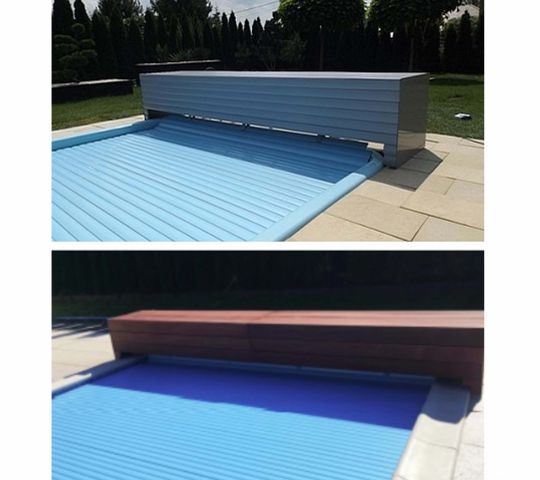Pool covers ROLLER SHUTTER WINDER - ELECTRIC OVERGROUND WITH HOUSING BOX